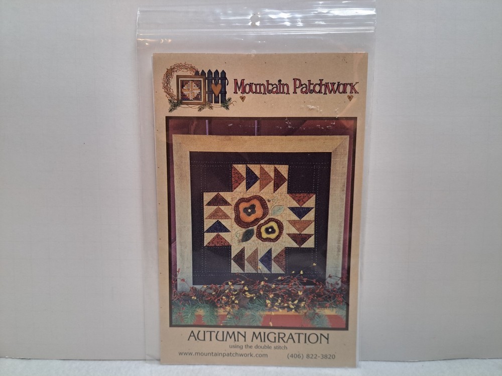 Mountain Patchwork Quilt Pattern - Autumn Migration (15.5") #700 - Uncut