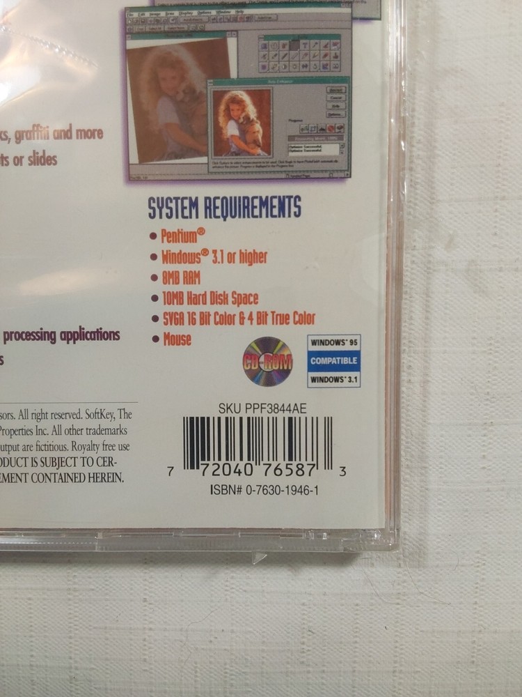 The Learning Company PhotoFinish 3.0 Computer PC Disc Program 1998