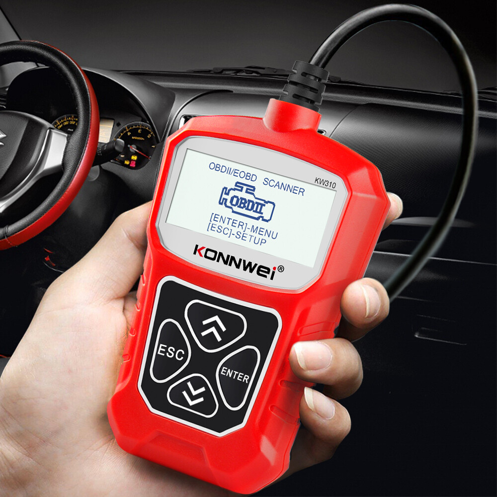 KONNWEI KW310 OBD2 Diagnostics Scanner Tool Check Engine Light Erases Codes