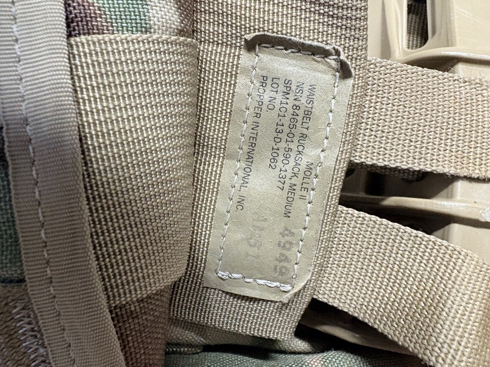 USGI Molle II Medium Rucksack OCP / Complete Assembly Multicam