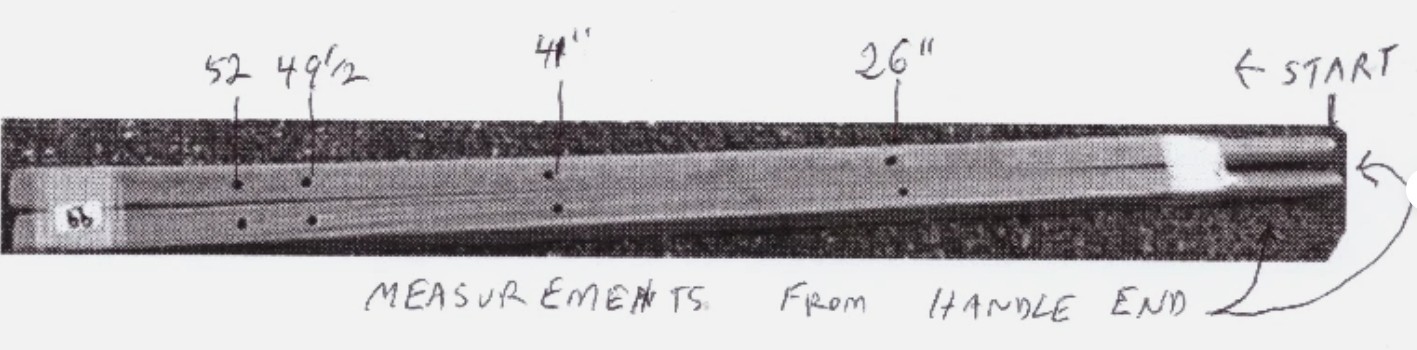 Natural Red Oak Wood Wheelbarrow Handles - 60" x 1½ x 1¾" *FACTORY SECONDS*