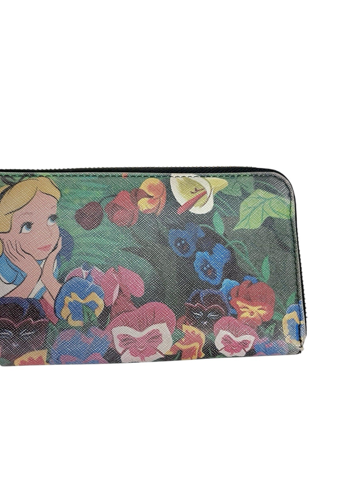 Loungefly Disney Alice in Wonderland Garden Zip Around Wallet Sold Out Retired