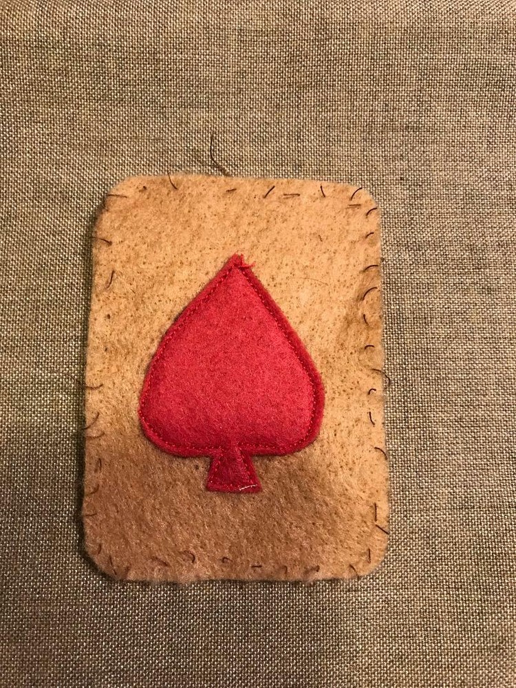 WWI  US Army Tank Battalion patch wool Spade