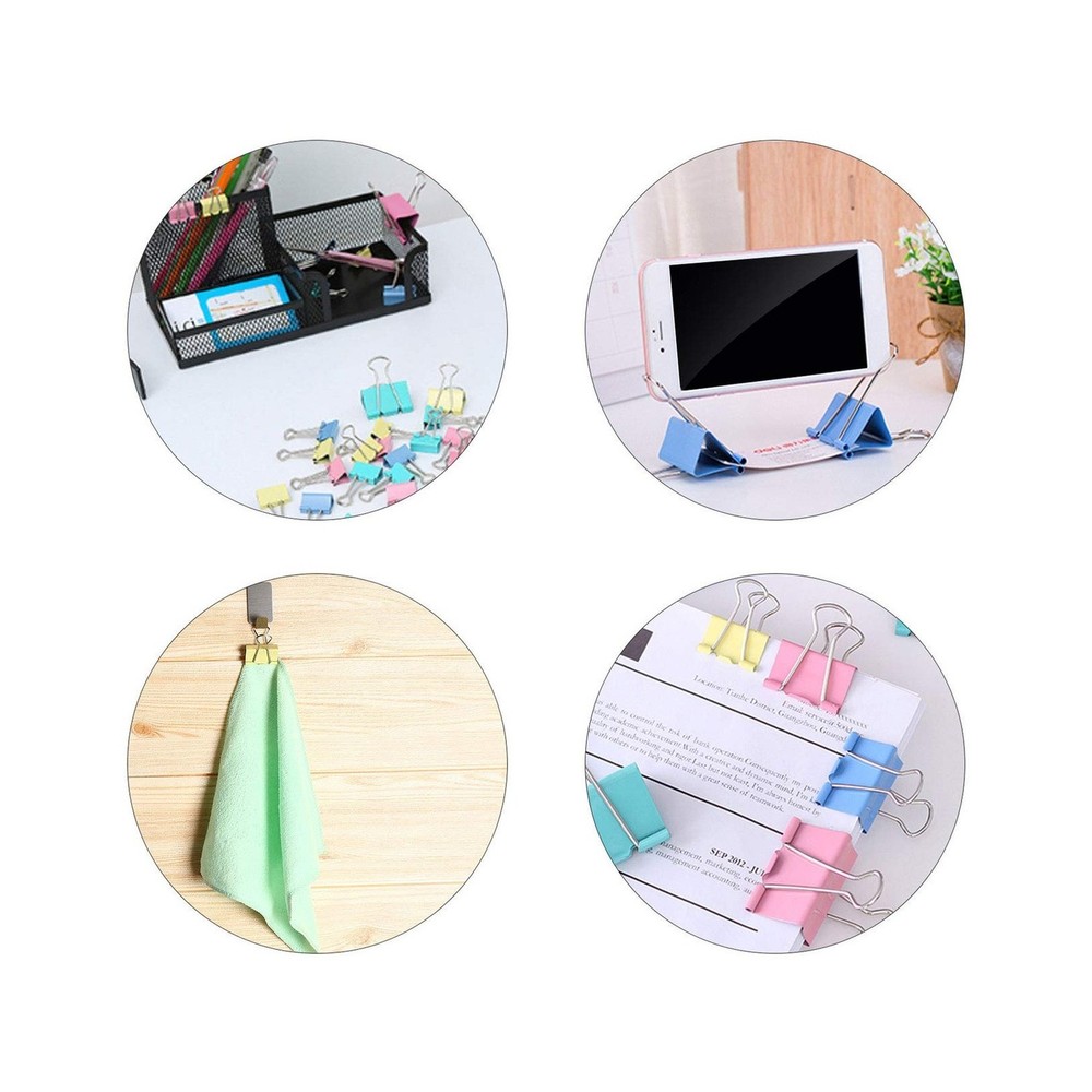 Binder Clips - Assorted Sizes 100 Count, X Large, Large, Medium, Small, Mini ...