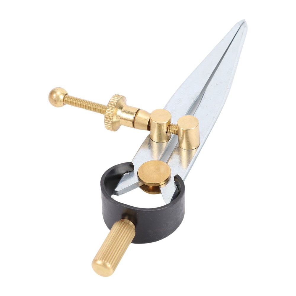 Spring Wing Divider Caliper Lockable 4in Leather Compass Creaser Compass Tool
