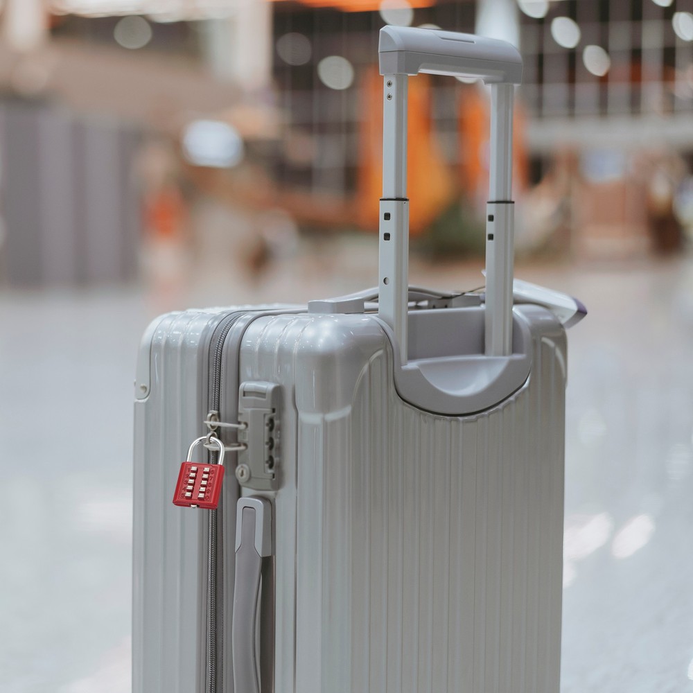 2Pcs Push Button Combination Padlock 10-Digit 5-Position Lock Red