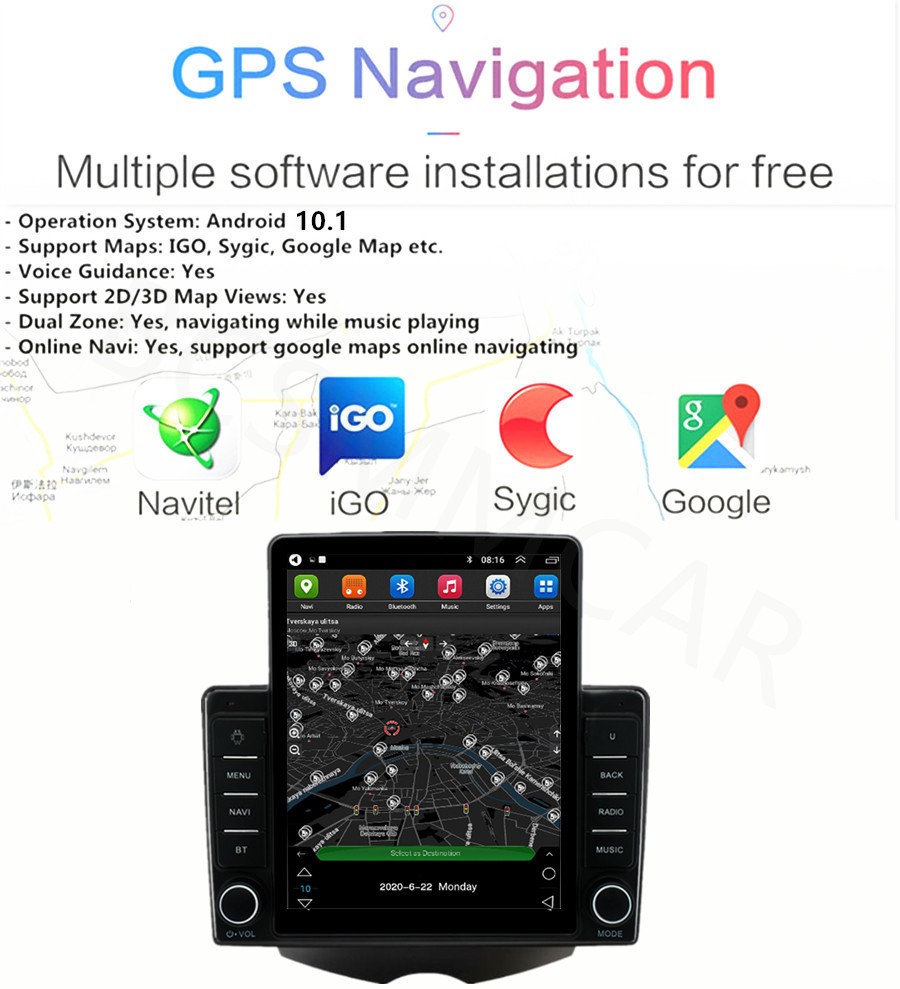 Stereo Radio For Apple Carplay Android Auto Fit For Hyundai Veloster 2011-2017