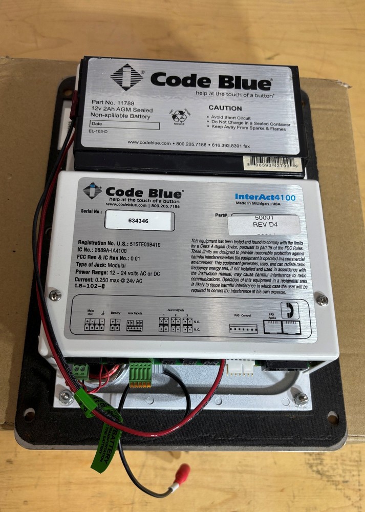 Code Blue InterAct 4100 Emergency Speakerphone Intercom 11788