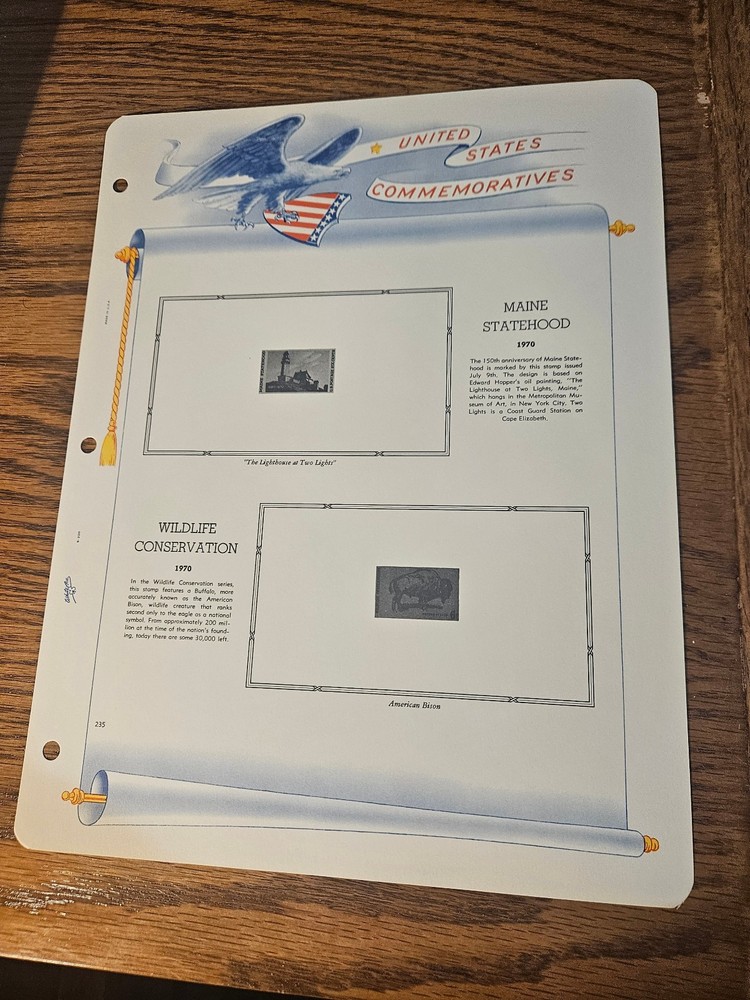 White Ace Binder Postage Stamps Of The United States Pages 233 thru 248