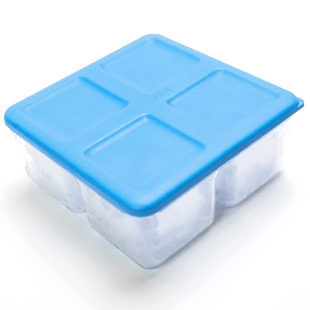 Clear Ice Tray with Lid – Stackable 2"x2"x2" Mold for Space-Saving Sturdy Bar...