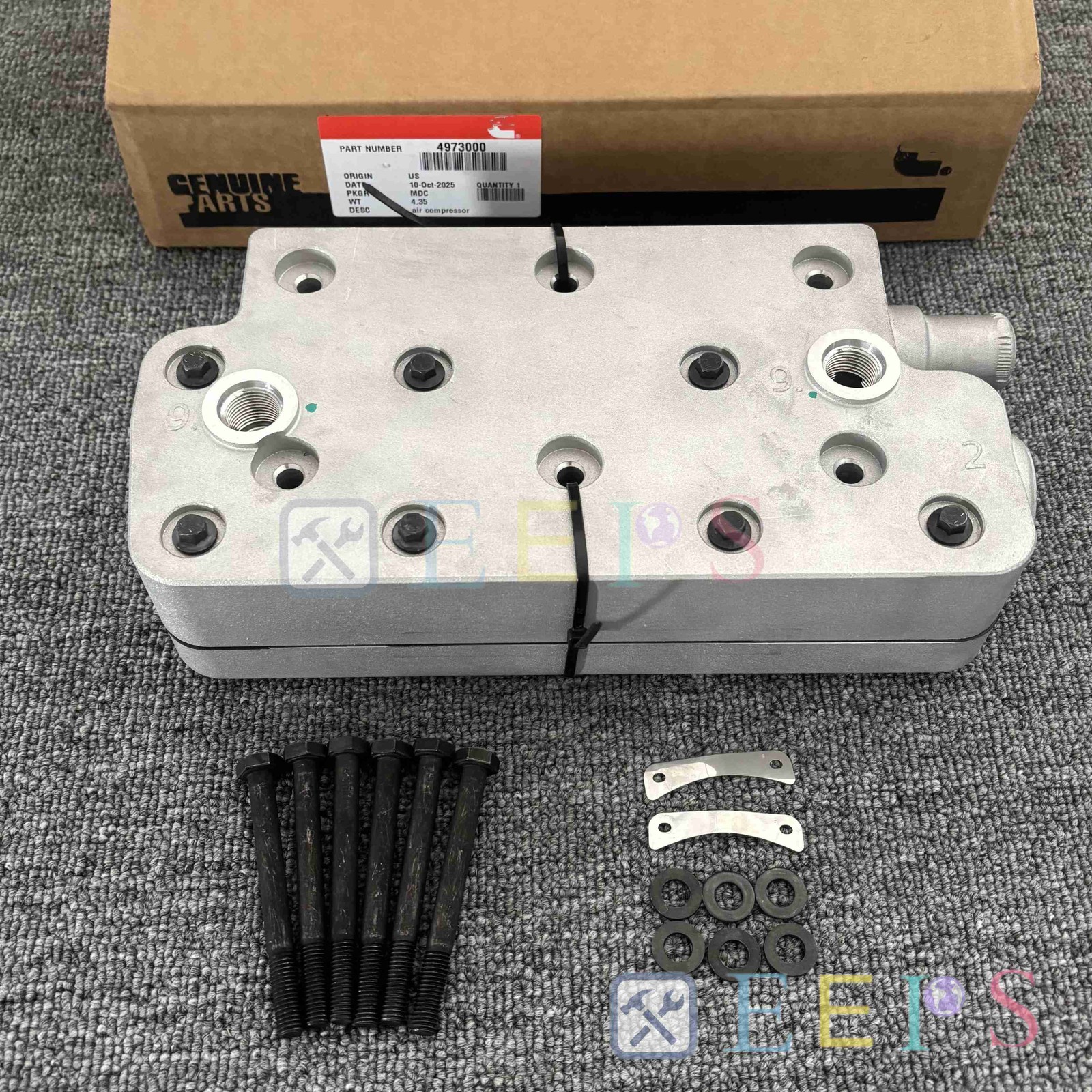 OEM Air Brake Compressor Cylinder Head Fit For Cummins / 9115150030/ 9115150070