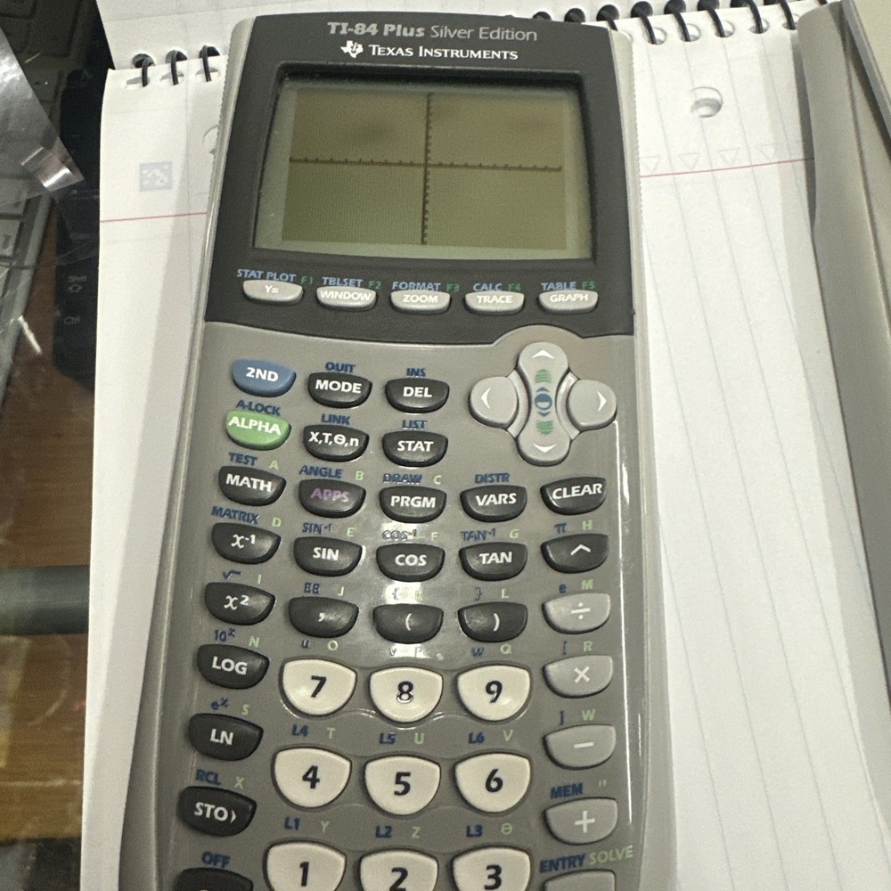TI 84 Plus Silver Edition Graphing Calculator. Tested And Working