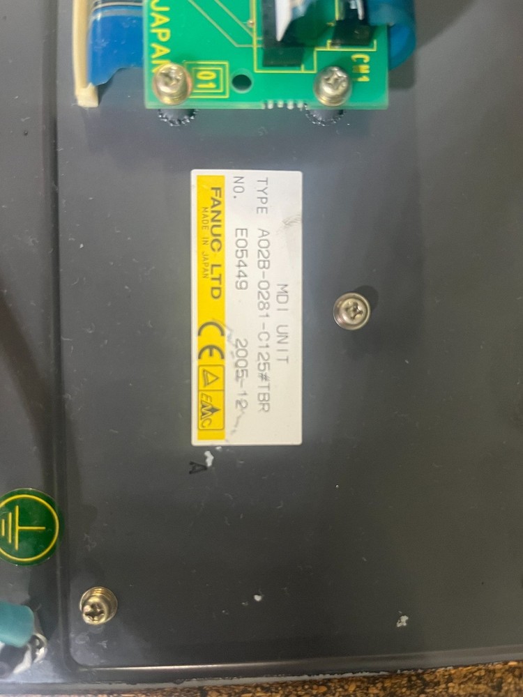 FANUC MDI Unit A02B-0281-C125#TBR Operator Keypad/Keyboard
