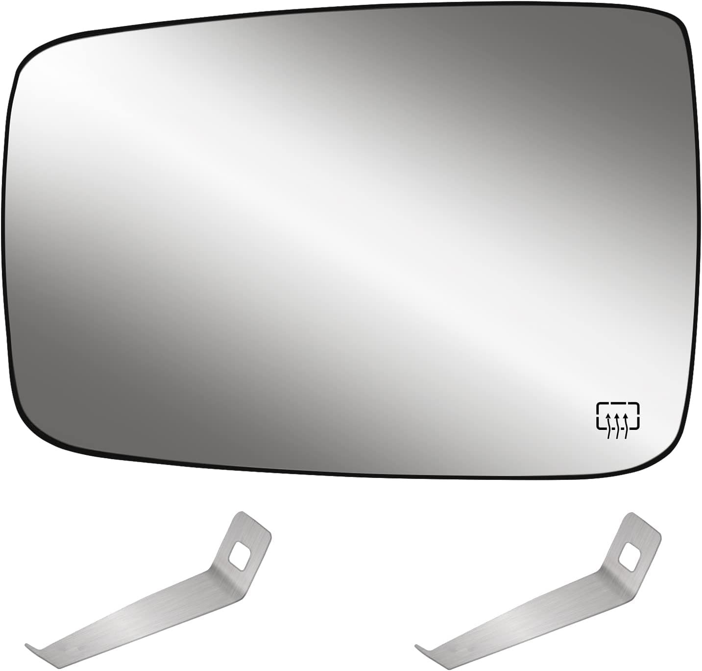 Driver Side Heated Mirror Glass Compatible with 2009-2018 Dodge Ram Pick-Up 1500