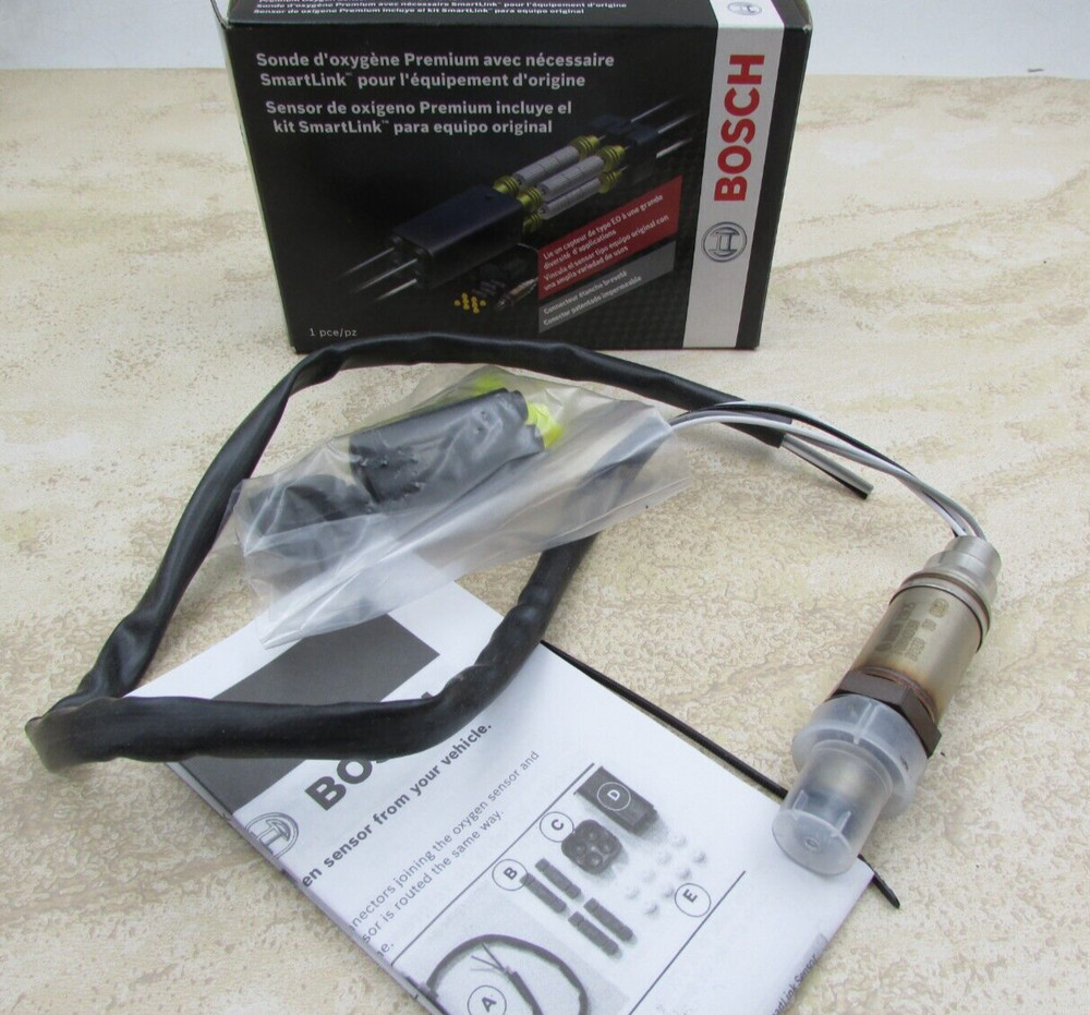 BOSCH 15741 Premium Universal Fitment Oxygen Sensor Includes Smart Link Kit