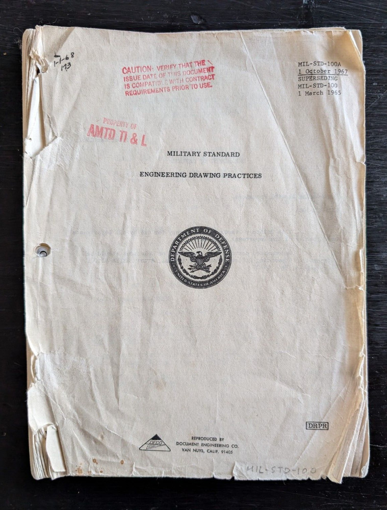 1967 Military Standard Engineering Drawing Practices