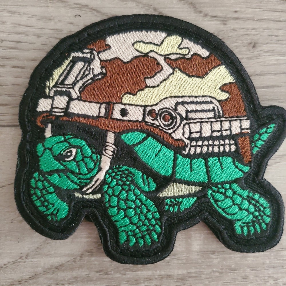 BATTLE TURTLE Sarcastic Funny Tactical Morale Patch Hook and Loop
