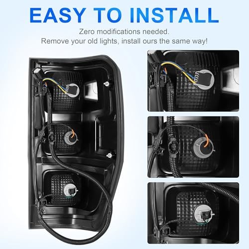 Tail Light Assembly Compatible With 2019-2023 Ford Ranger Left Side Halogen