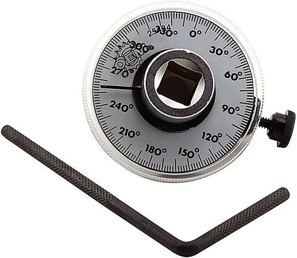 Durable 1/2 Inch Torque Angle Gauge - Adjustable Mechanical Measuring Tool