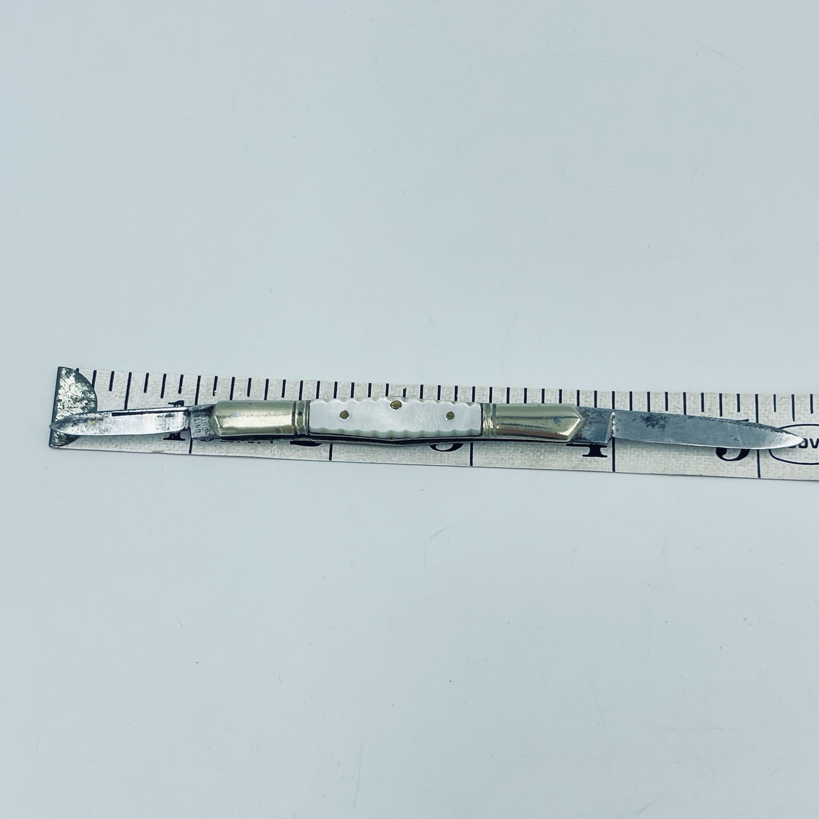 Vintage United Cut Co Germany Carved Pearl Pen Pocket Knife