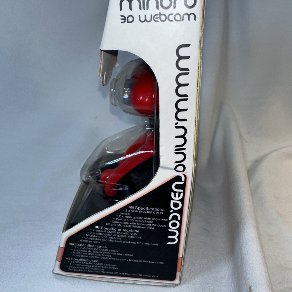 MINORU 3D Webcam Double Cameras NIB