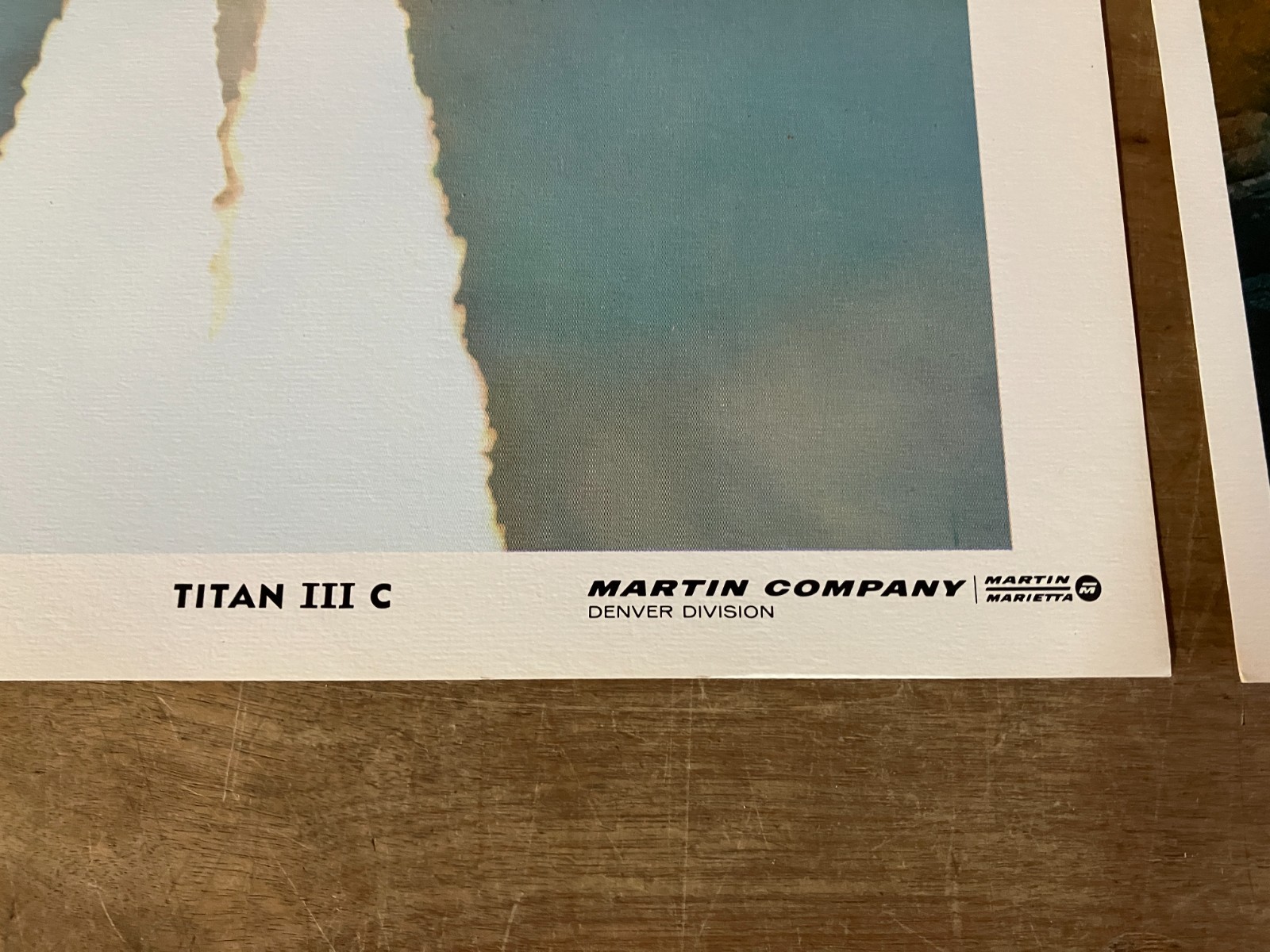 Lockheed MARTIN MARIETTA Titan III Rocket Mini Poster Lot of 2 NASA 8.5x11 vtg