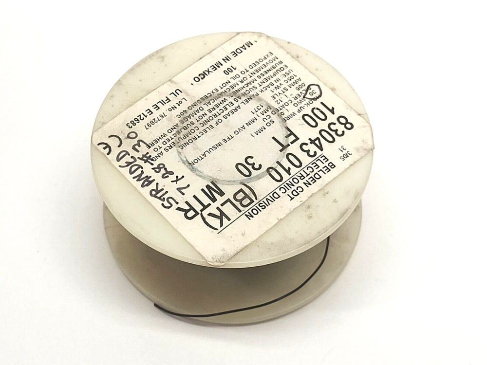 Belden 83043 010100 Hook-Up Wire Black 1.2oz Spool