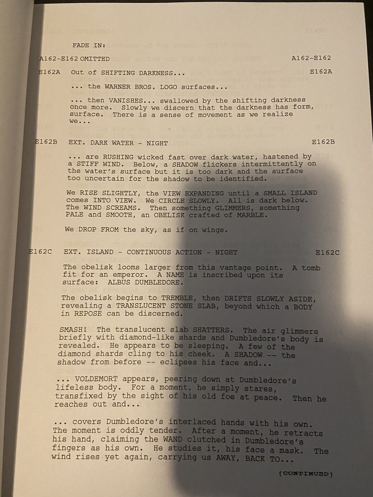 Warner Bros.™ HARRY POTTER SERIES Complete Collection SCREENPLAY Full Script Set