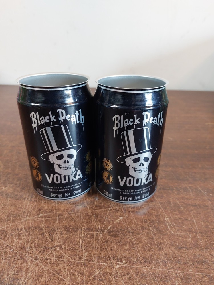 BLACK DEATH VODKA Slash AC/DC 330ml Empty Can