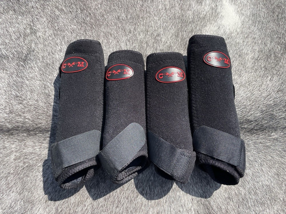 CM SureStep Splint Boots Full Set Black LARGE
