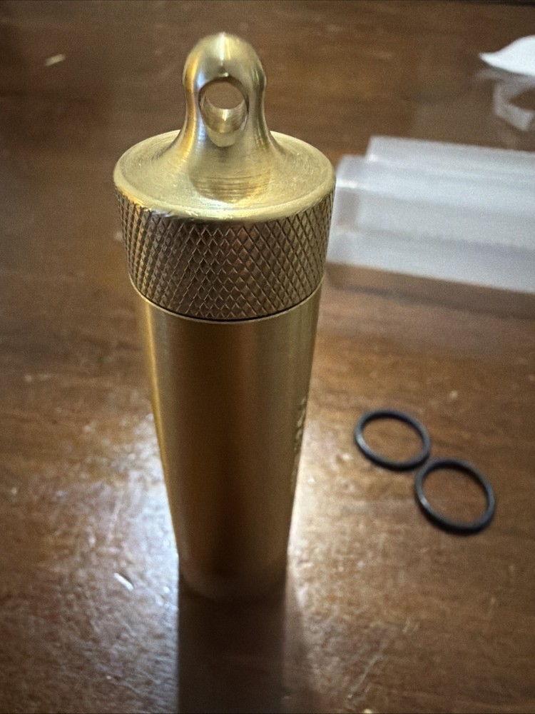 Maratac Countycomm Brass Match Case Compass Match Container