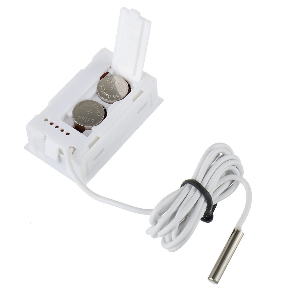 4Pcs Refrigerator Thermometer Digital LCD Thermometer with Waterproof Probe