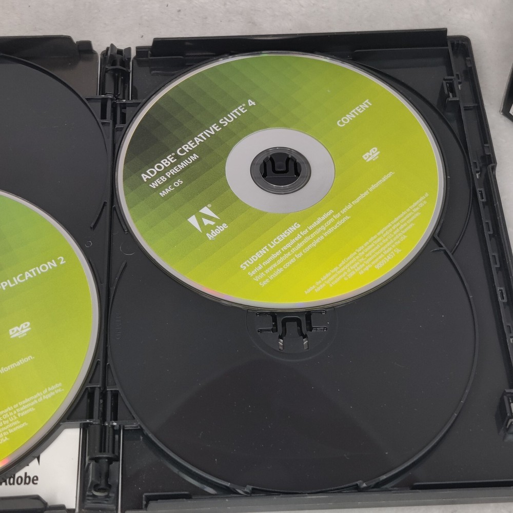 Adobe Creative Suite 4 Web Premium Mac OS Dreamweaver software