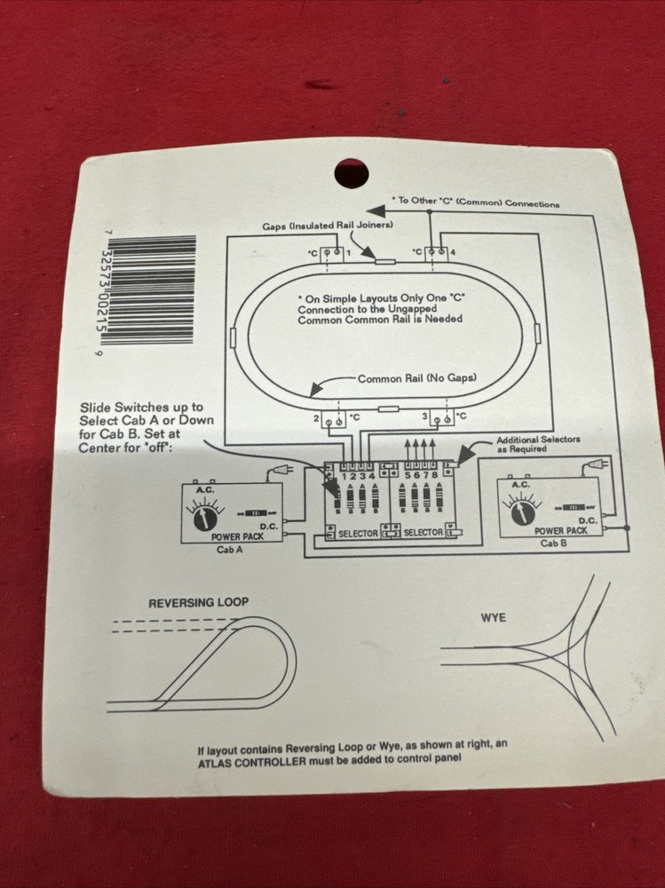 Atlas 215 HO Scale Selector Switch
