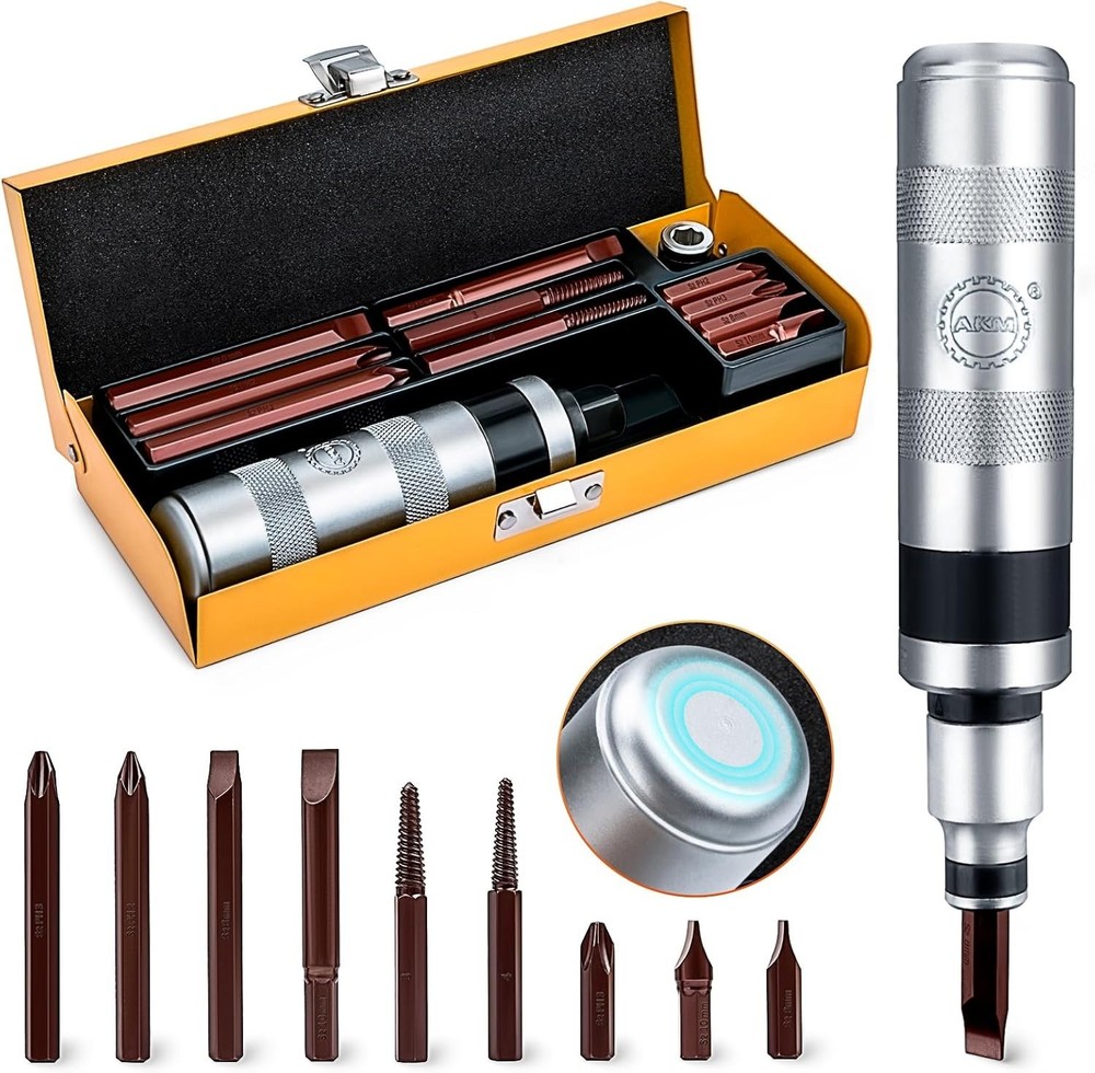 Impact Screwdriver Kit - Reversible S2 Steel Driver