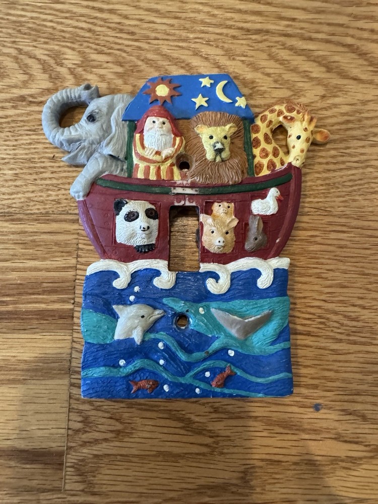 Noah's Ark Single Toggle Switch Plate Cover