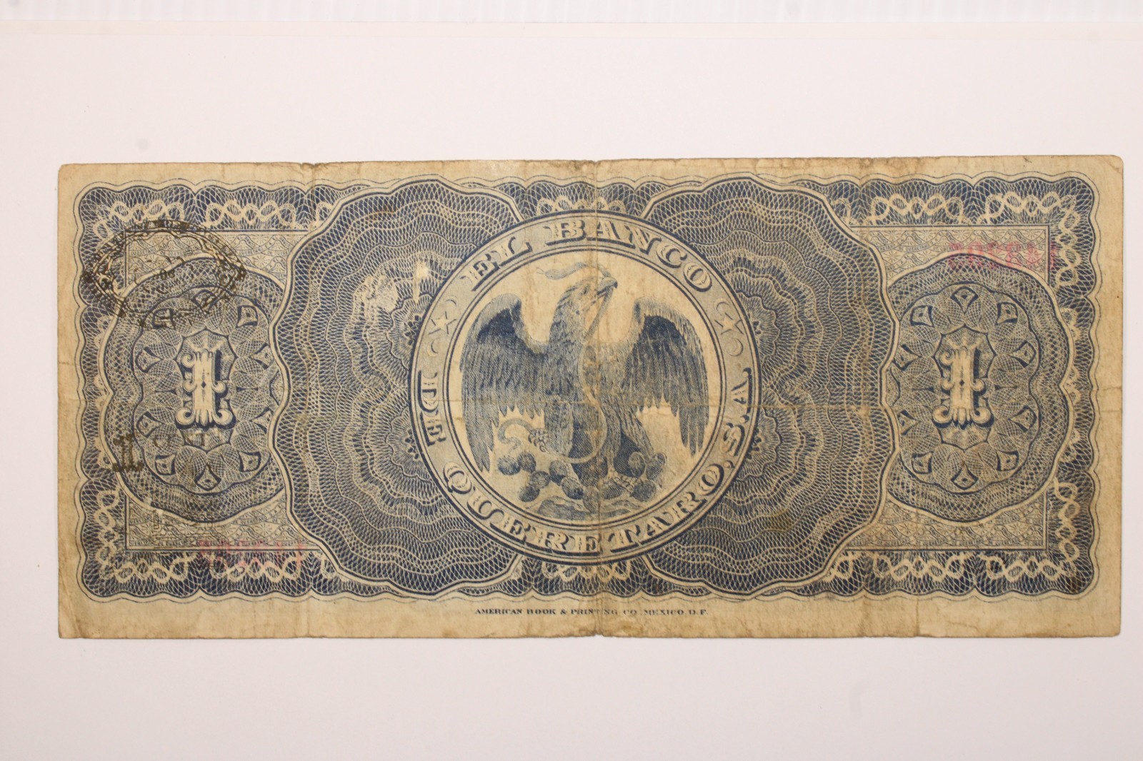 Mexico/Queretaro 1 Peso 15.4.1914 Series VH 2 Circulated Banknote, Fine #0388