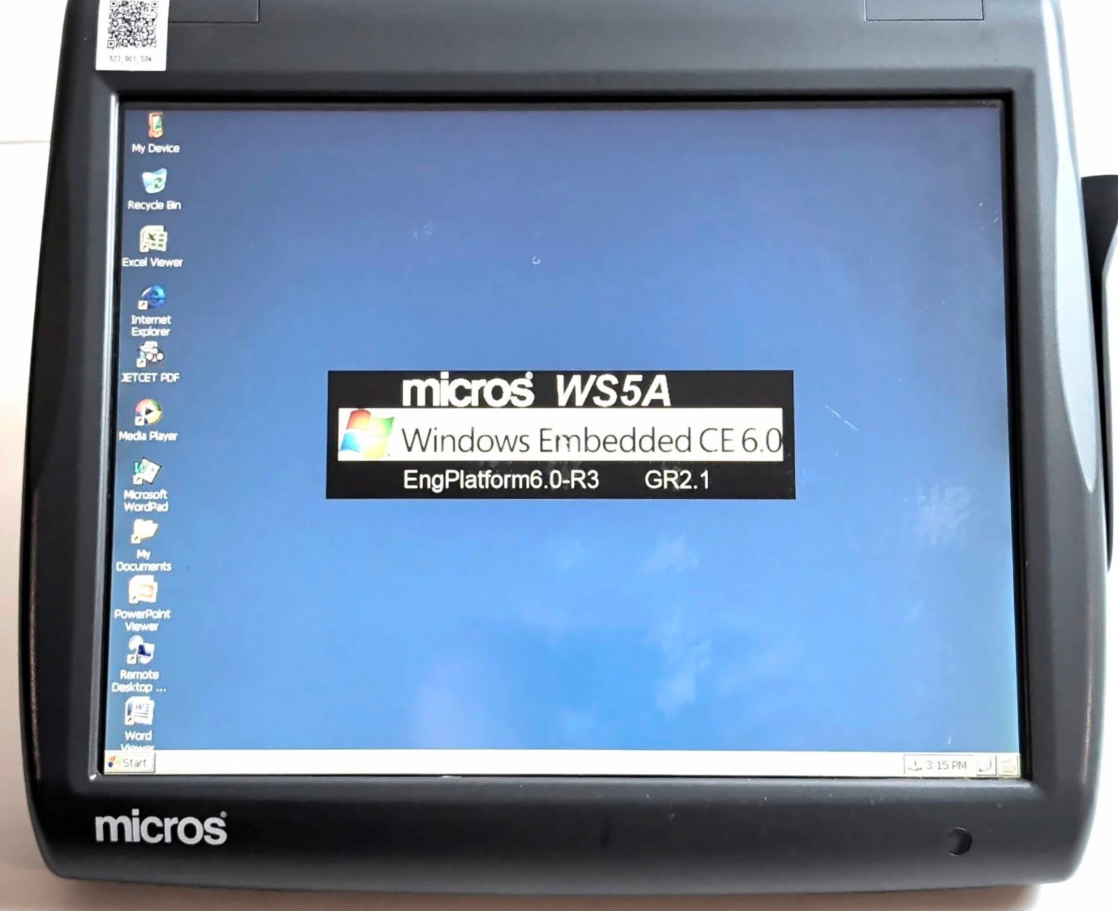 MICROS 5A POS Touchscreen Terminal Windows CE Tested NO STAND Free Shipping