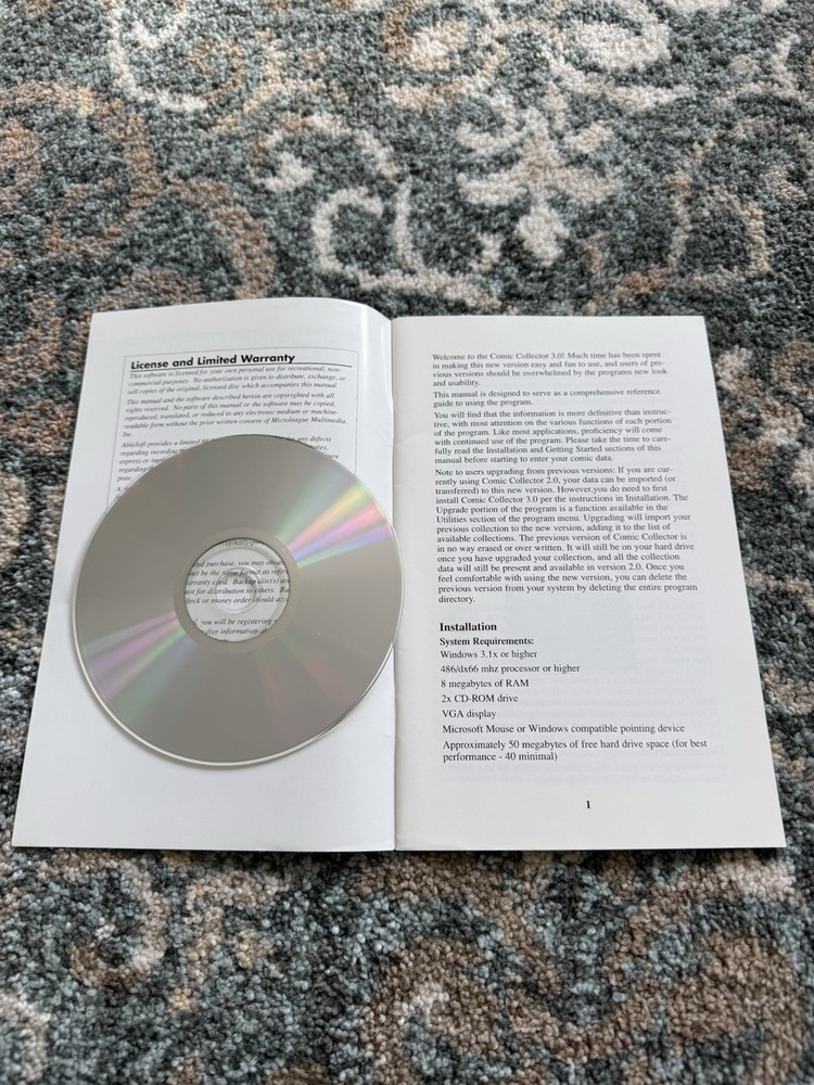 Wizard Comic Collector 3.0, Windows PC CD-ROM, Comic Book (1997)