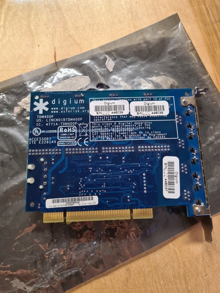Digium TDM400P Card Asterisk PBX