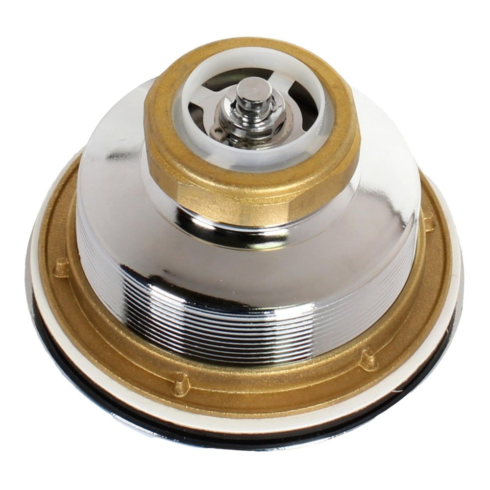 3.5"Sink Drain Assembly with Twist Lock Basket Strainer Solid Brass Polished