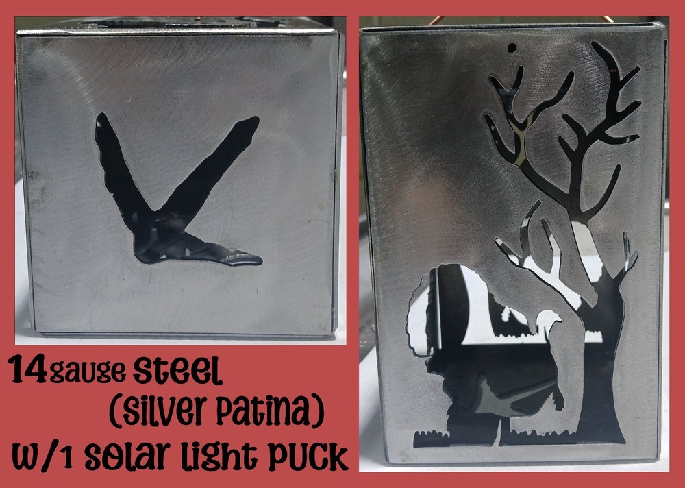 14g Steel Deer Solar Lantern