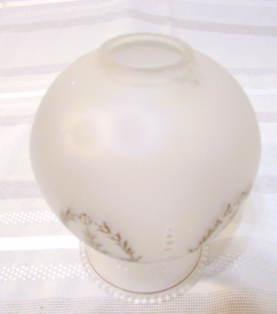 ANTIQUE/VINTAGE SOLID BRASS HARD WIRED WALL SCONCE with GLOBE & PUSH BUTTON