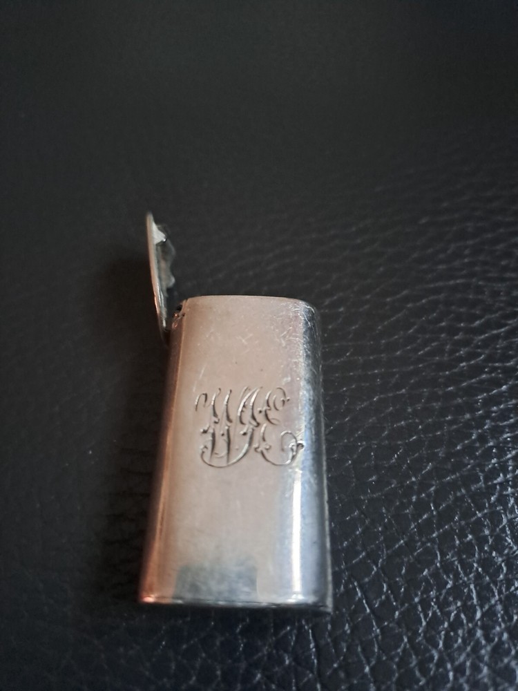 Hallmarked silver Vest Match Case 1874-5 Birmingham Maker SS