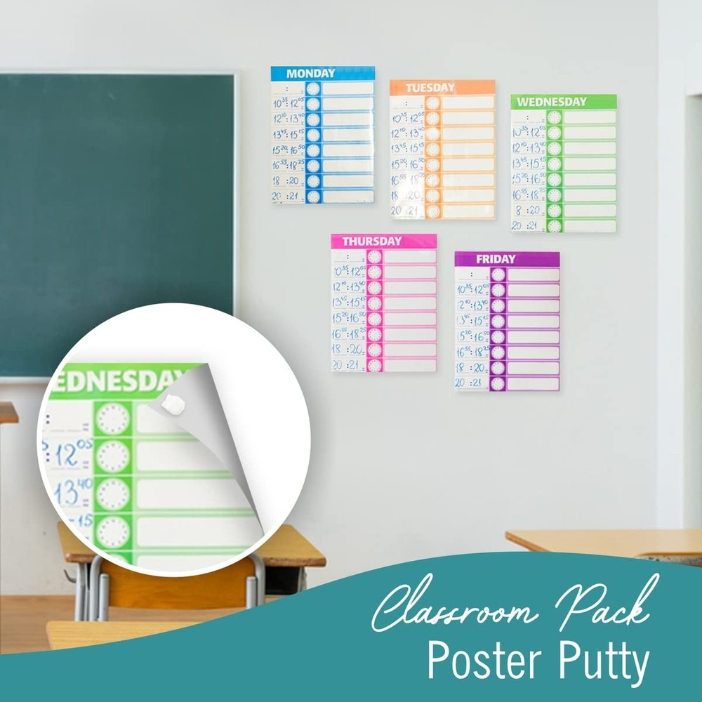 White Sticky Tack, Poster Putty, Jumbo Classroom Pack, Mounting Putty