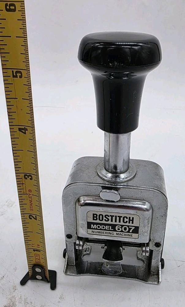 Bostitch Model 607 Numbering Machine Office Equipment