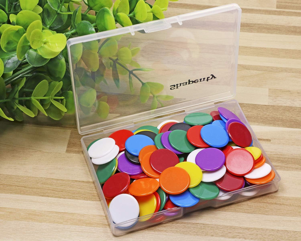 3/4Inch / 19Mm Small Plastic Learning Counters Disks Chip Counting Discs Markers
