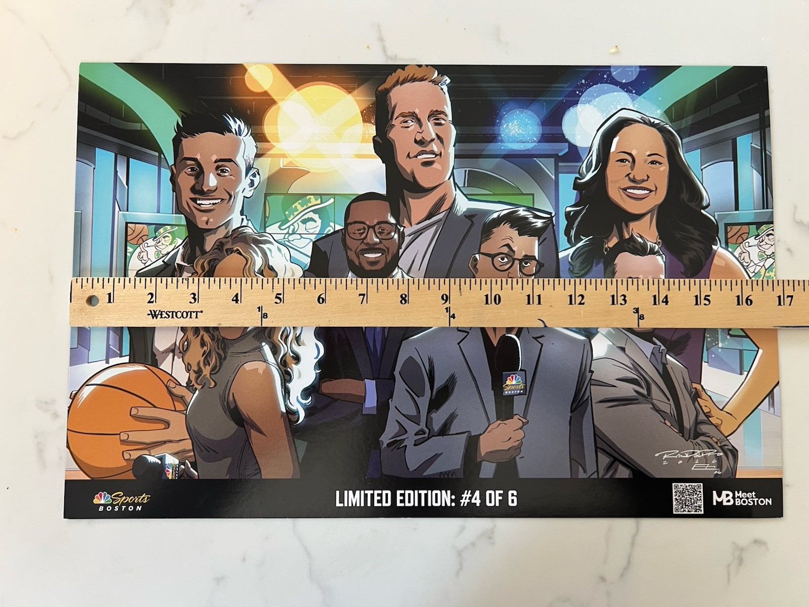 Boston Celtics ~ 2025-26 Authentic Fan Poster ~ Limited Edition 4 of 6 ~ Scal