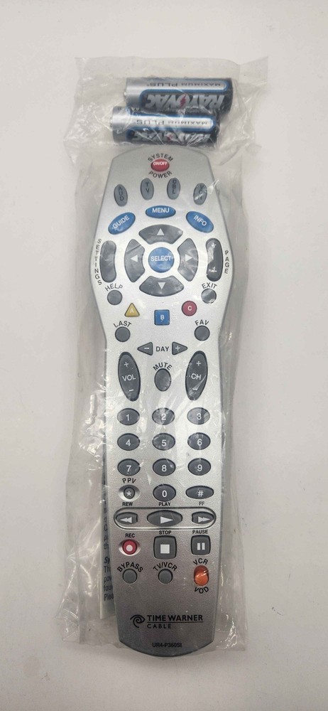 Time Warner Cable TV Remote Control UR4-P360SI