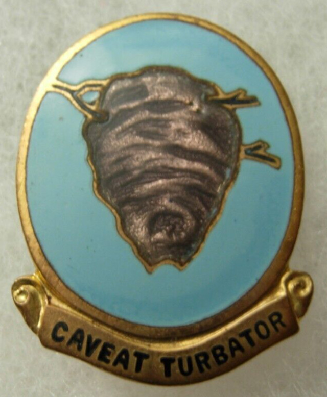 WW2 AAF  3rd Air Base Squadron Unit Crest D.I. - NS Meyer Maker  SB       XB